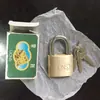 Candado de cobre grueso de tiro ligero al por mayor marca circulante candado de seguridad para puerta cajón Candado de cobre universal de cabeza corta multi-especificación opcional