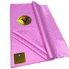 5 Jardas Tecido Bazinatikufabric Renda Africana Cor Pura Babu Perfumado Cor Pura Poliéster Embossed Bagagem