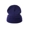Gorro Clássico Preto Básico de Tricô Transfronteiriço, Gorro de Tricô Liso, Chapéu de Lã Estilo Europeu e Americano, Chapéu de Acrílico para Clima Frio, em Estoque