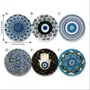 Patrón de Posavasos de Mandala Más Vendido de Amazon Resistente al Calor Posavasos de Madera Set de Accesorios para Cocina Restaurante Bar Transfronterizo