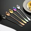 Cuchara creativa de hueso de calavera transfronteriza para el hogar, cuchara de acero inoxidable, mango largo, cuchara para hielo, cuchara para bar, cuchara para remover, cuchara para postre de café