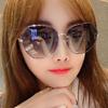 Gafas de sol polarizadas anti-UV para mujer, estilo coreano, estilo celebridad de internet, gafas de cara redonda, estilo agresivo social 8063
