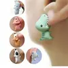 Nuevos Modelos de Aretes para Estudiantes de Dibujos Animados de Animales y Dinosaurios para Comercio Electrónico Transfronterizo: Aretes de Hipopótamo y Tiburón