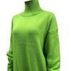 Ropa de mujer personalizada 2023 Nuevo suéter de fiesta europeo y americano suéter suelto de cuello alto cruzado de otoño e invierno