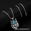 Amazon Collar con Cabeza de Lobo Estilo Europeo y Americano Personalidad Colgante de Cabeza de Lobo de Moda Joyería al por Mayor Diseño Europeo y Americano