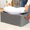 Organizador armação de aço cesta de armazenamento dobrável caixa de armazenamento de roupas guarda-roupa casa caixa de armazenamento portátil sem tampa