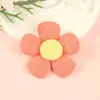 Aplique de flor de tela macaron, flor de cinco pétalos tejida, prenda semiacabada, accesorios para zapatos y sombreros, materiales semiacabados para DIY, venta al por mayor
