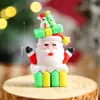 Decoração de Bolo de Natal para Celebridade da Internet 2025 Sino Papai Noel Boneco de Neve Decoração de Sobremesa de Confeitaria Plug-in