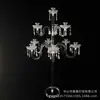 Suporte de Vela Sólido Acrílico Transparente para Casamento Festa de Aniversário Local de Casamento Salão de Banquetes Suporte de Vela Decoração de Mesa