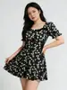 Nuevo traje de baño de una pieza con estampado floral para mujer talla grande 2026, diseñado para ocultar imperfecciones y crear un efecto adelgazante, perfecto para la playa, uso casual y vacaciones en resorts