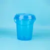 Cubo de Plástico Portátil Sellado de Grado Alimenticio, Cubo Redondo Transparente Grueso de Colores, Cubo de Embalaje para Té de Leche con Serigrafía Personalizada
