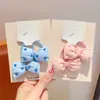 Lazo para el pelo de tela con forma de corazón y flor para niños, Cuerda para el pelo de bebé, Banda elástica de alta elasticidad, Lazo para moño, Accesorio para el pelo de niñas