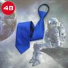 Venta al por mayor de fábrica corbata de negocios para hombre perezoso con cremallera ropa formal gratis negro azul azul marino rayado 48 boda