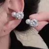 Manguito de Oreja de Circonita Super Brillante Mismo Estilo de Xu Yan, Clip de Oreja Versátil Sin Dolor de Personalidad de Nicho de Lujo Ligero, Temperamento de Socialité a la Moda