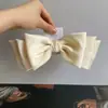 Diadema de Lazo de Satén de Tres Capas Color Sólido Dulce Lazo Grande Diadema de Satén Femenina Estilo Coreano Celebridad de Internet Accesorios para el Cabello