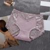 Calzones de Encaje Sexy Sin Costuras Transparentes con Patrón de Cintura Media para Mujer Algodón Cómodo Transpirable Levanta Glúteos Calzones para Niñas