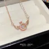 Collar con Colgante de Alas de Ángel Nuevo Estilo Coreano Elegante y Dinámico Accesorios para Mujer, Cadena para Clavícula Exquisita Estilo Lujo Ligero de Gama Alta