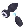 Fábrica atacado controle remoto sem fio vibração dez frequência silicone redondo volta tribunal anal plug masturbação feminina brinquedos sexuais