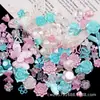 Princesa Sirena Macarrón Flor Mariposa Mixto Barroco Iridiscente Escarchado Hecho a Mano DIY Cadena para Funda de Teléfono Accesorios