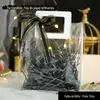 Bolsa de mão de pvc presente de aniversário bolsa de presente transparente bolsa de presente caixa de doces de casamento pode ser logotipo personalizado