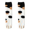 Calcetines Garra de Gato Felpa Calcetines de Vellón Coral Calcetines de Media Caña para Mujer Otoño e Invierno Gruesos Cálidos Modernos para Dormir Piso para Dormir