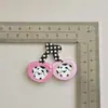 Novo Duplo Desenho Animado Cereja DIY Grampo de Cabelo Artesanal Adorno de Cabeça Capa de Celular Acessórios de Acrílico Material de Decoração Atacado
