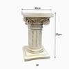 Adereços de estrada de casamento de estilo europeu ao ar livre coluna quadrada de gesso romana suporte de flores base de vaso de flores ornamentos decorativos de chão