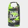 Bolsa impermeável com zíper camuflada para exterior, bolsa de armazenamento impermeável para rafting e trekking em riachos, bolsa tipo balde impermeável para acampamento e viagens à beira-mar
