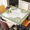 Mantel cuadrado de PVC sin lavado a prueba de aceite impermeable tapete para mesa de comedor tapete protector cuadrado a prueba de quemaduras mesa de comedor mantel de mesa