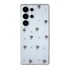 Funda Transparente Corazón de Pegamento para Teléfono Móvil Adecuada para Samsung S25Ultra Mariposa S24 Serpiente S23 Cereza A16 Modelo Nuevo Femenino