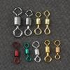 Conector de anillo en forma de ocho esmerillón americano repujado anillo subhembra pesca accesorios pequeños suministros de pesca accesorios para juego de líneas