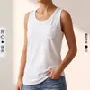 Mercancía Spot Transfronteriza Chaleco Deportivo de Cuello Redondo con Bolsillo para Mujer Sin Mangas Holgado Transpirable Fitness Secado Rápido Casual Capa Base para Yoga