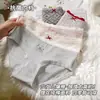 Ropa interior de algodón puro para mujer, Jacquard de 40 hilos, Estilo japonés, Calzones lindos de algodón puro, Entrepierna extendida, Entrepierna antibacteriana 10A, Ropa interior para mujer
