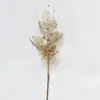 Decoraciones de flor de lirio con polvo dorado navideño Accesorios enchufables para árbol de Navidad Suministros de ambiente fábrica directa Polvo dorado navideño