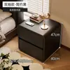 Mesita de Noche para Dormitorio del Hogar 2025 Popular Gabinete de Almacenamiento de Madera Maciza para Mesita de Noche Diseño de Nicho Gabinete de Almacenamiento Simple para Mesita de Noche
