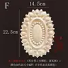 Talla de Madera Dongyang Madera Maciza Estilo Europeo Cabeza de Puerta de Madera Flor Redonda Calcomanía Decorativa Marco de Espejo de Puerta Flor de Madera Fondo Ovalado Adorno Relieve