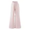 Cárdigan Rosa Holgado con Capucha y Camisola Ajustada para Mujer Conjunto Casual de Otoño con Pantalones Largos de Campana Fluidos Conjunto de Tres Piezas