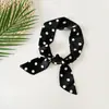 Estilo Ins Bolinhas Fita Longa Pequena Versátil Moda Lenço de Seda Pescoço Lenço Quadrado Pequeno Gravata Bolsa Cinto Lenço de Seda Estreito Fino