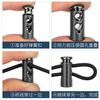 Hebilla de resorte de doble orificio de metal de alta calidad, hebilla cilíndrica de aleación para cordón, suministro directo de fabricantes, en stock, venta al por mayor con descuento