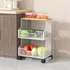 Estantería de cocina de pie multicapa, carrito móvil para almacenamiento de frutas y verduras, estantería para almacenamiento de snacks