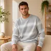 Fábrica de Suéteres de Punto Casual de Moda de Venta Caliente Transfronteriza, Bordado Personalizable, Ropa de Punto para Hombre