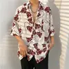 Camisa Hawaiana Retro de Verano Delgada, Floral de Playa, Manga Corta, Holgada, Fresca y Elegante, Estilo Pareja, Camisa para Vacaciones en la Costa, Moderna