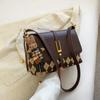 Bolso de Nueva Llegada 2024 Bolso Retro de Moda Bolso Cuadrado Pequeño Portátil de Hombro Único Romboidal para Mujer Popular Textura Bolso de Axila