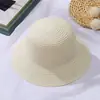 Sombrero de Sol para Proteger del Sol para Mujeres y Niños 2025 Nuevo Sombrero para Niños Sombrilla de Verano Sombrero de Paja Tejido Bolso Cruzado traje