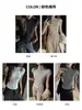 Ropa interior de manga corta Tencel Lyocell de cuello medio alto Camiseta básica para mujer Estilo coreano Hombro normal Camiseta de color liso Sencilla Camiseta de manga larga
