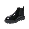 Botas Chelsea de Cano Alto de Tamanho Grande para Travessia de Fronteira Sapatos Masculinos Sapatos de Couro com Solado Grosso Masculinos Outono e Inverno Masculinos Bico Largo Botas Masculinas Comércio Exterior Botas Martin