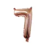 Versión Americana Globos de Números Pequeños de 16 pulgadas Papel de Aluminio Forma Corporal Adelgazante Decoración de Ambiente para Fiesta de Cumpleaños Globos de Papel de Aluminio Multicolor
