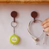 Paquete de 10 ganchos adhesivos para el hogar, sin rastro, sin perforaciones, ganchos pequeños redondos, adhesivo fuerte montado en la pared detrás de la puerta de la cocina y el baño