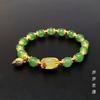 Suministro de fábrica paso a paso Pulsera de cuentas sueltas de loto Diseño de nicho de loto Pulsera de cuentas de la suerte para mujeres jóvenes artísticas