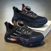 Zapatos Deportivos Nuevos para Niños 2026 para Niños Medianos y Grandes Transpirables por un Lado Botón Giratorio Primavera y Verano Zapatos para Correr Zapatos para Niños
